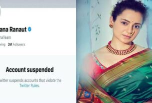 Kangana Ranaut's Twitter account suspended